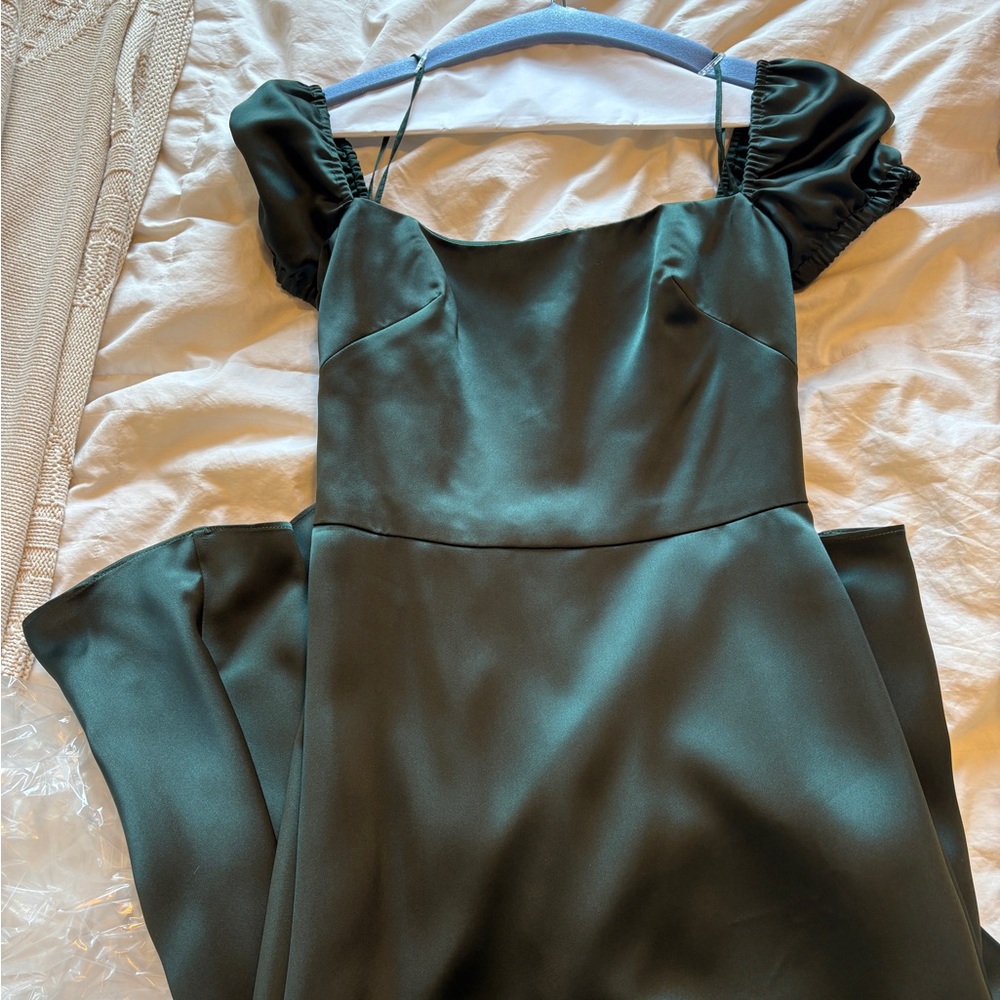 Elegant Green emerald green bridesmaids dress